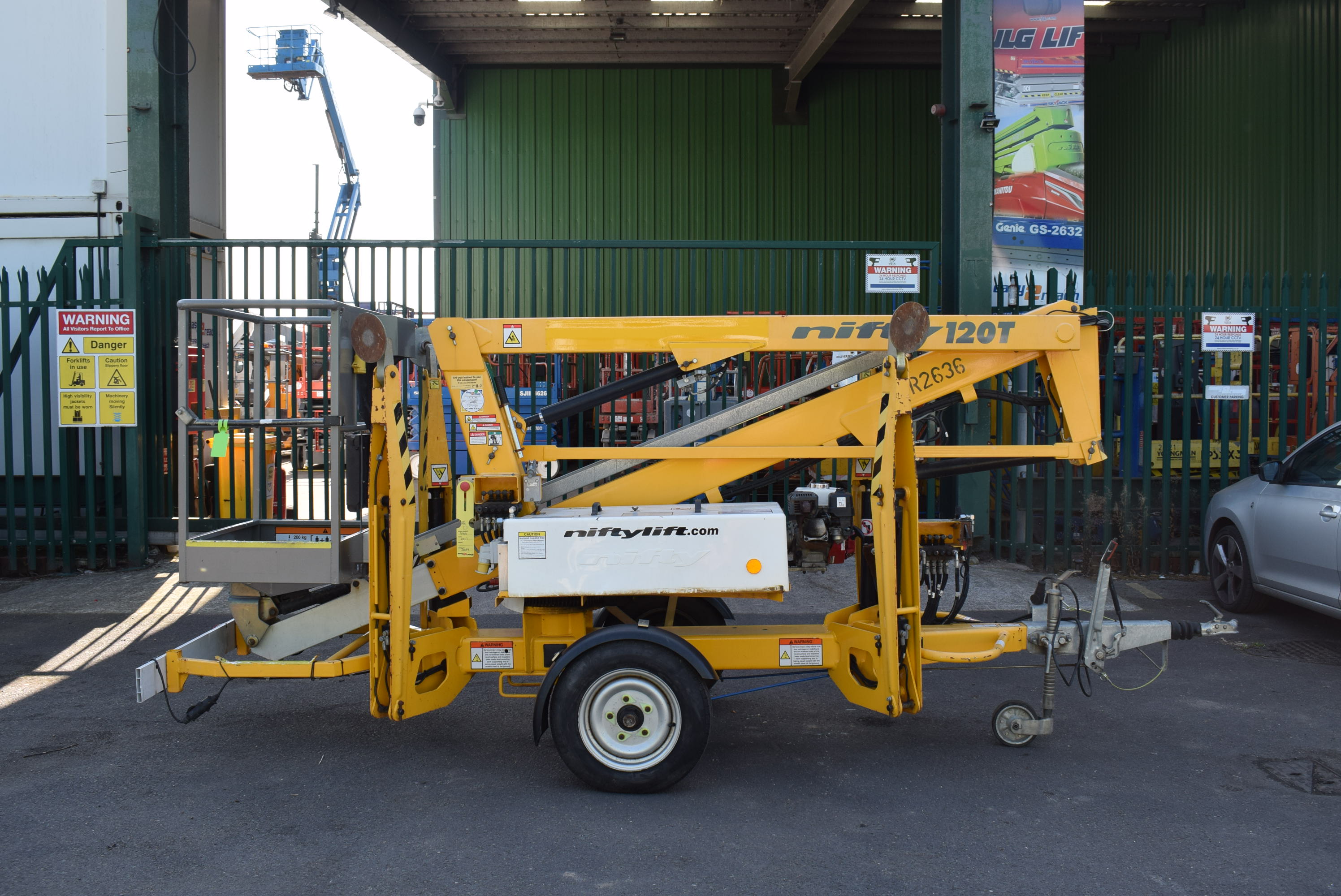 2017 Niftylift 120TPE Bi Energy Trailer Mount Boom Lift 12m