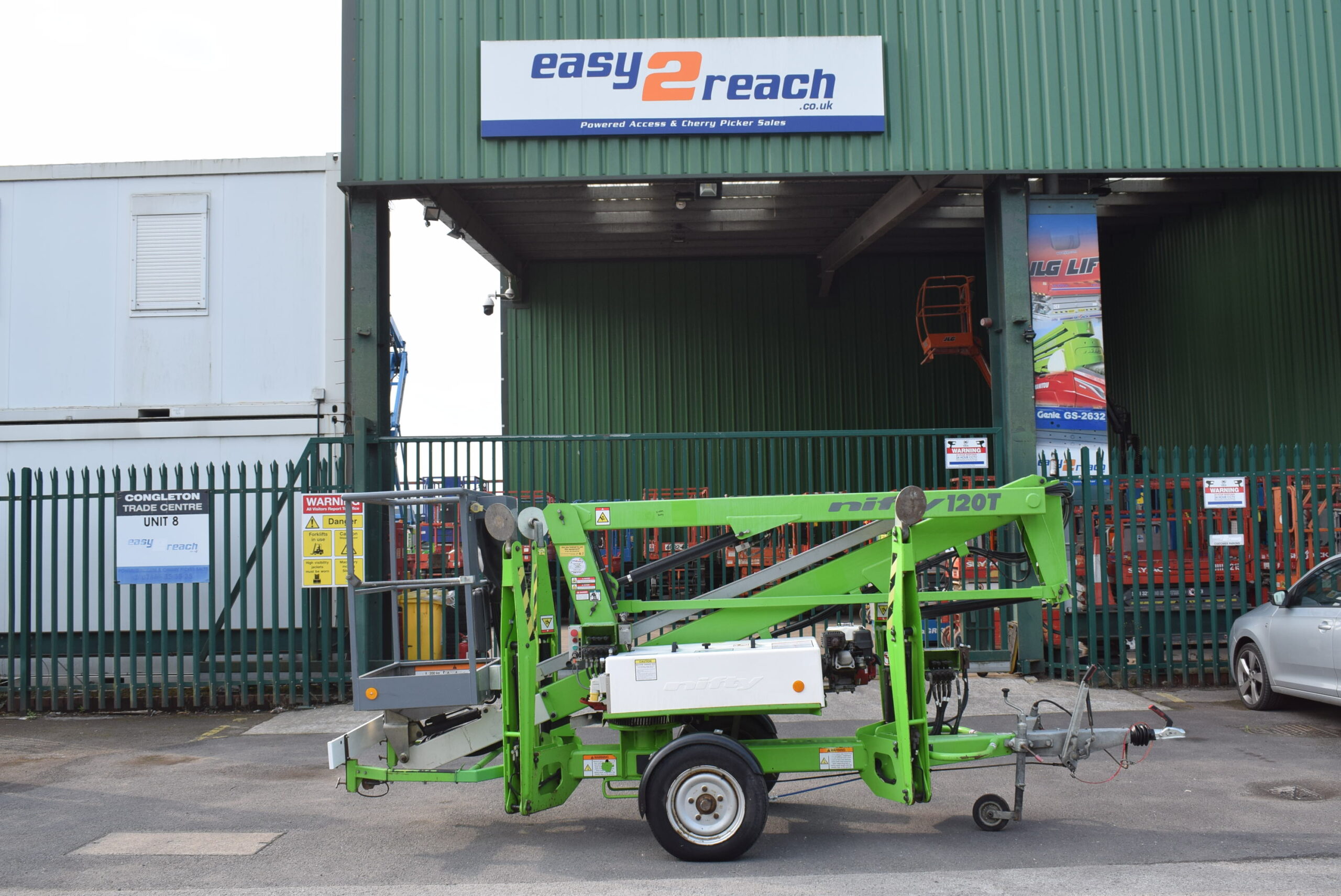 2015 Niftylift 120TPE Bi-Energy Trailermount Boom Lift 12m