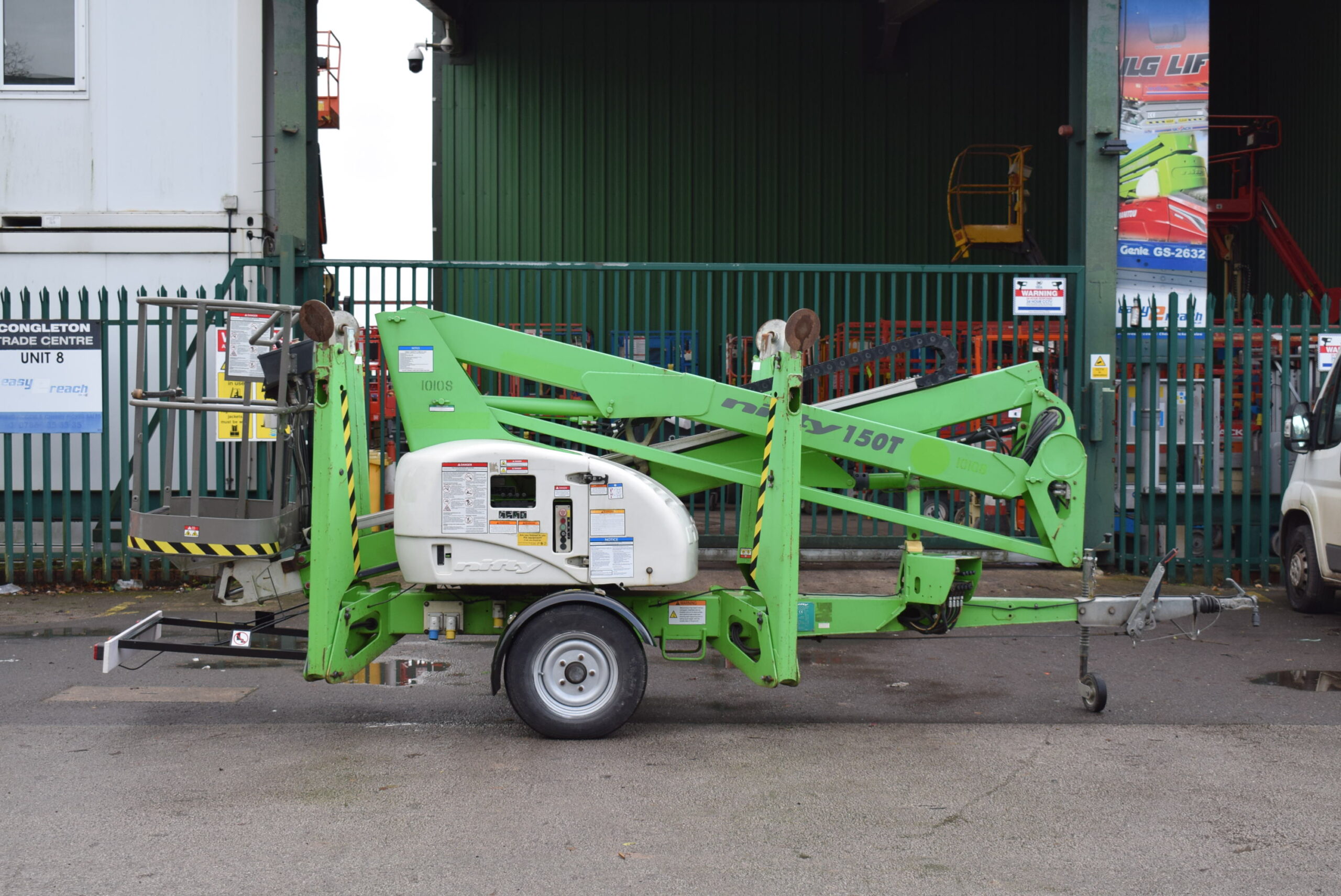 2011 Niftylift 150TE Trailermount Boom Lift 14.7m